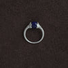 OLIO E ACETO Sterling Silver Lapis Lazuli/Red Snakeskin Jade Bud Ring OLIO-OA13F02-YL Blue (OA13F01)